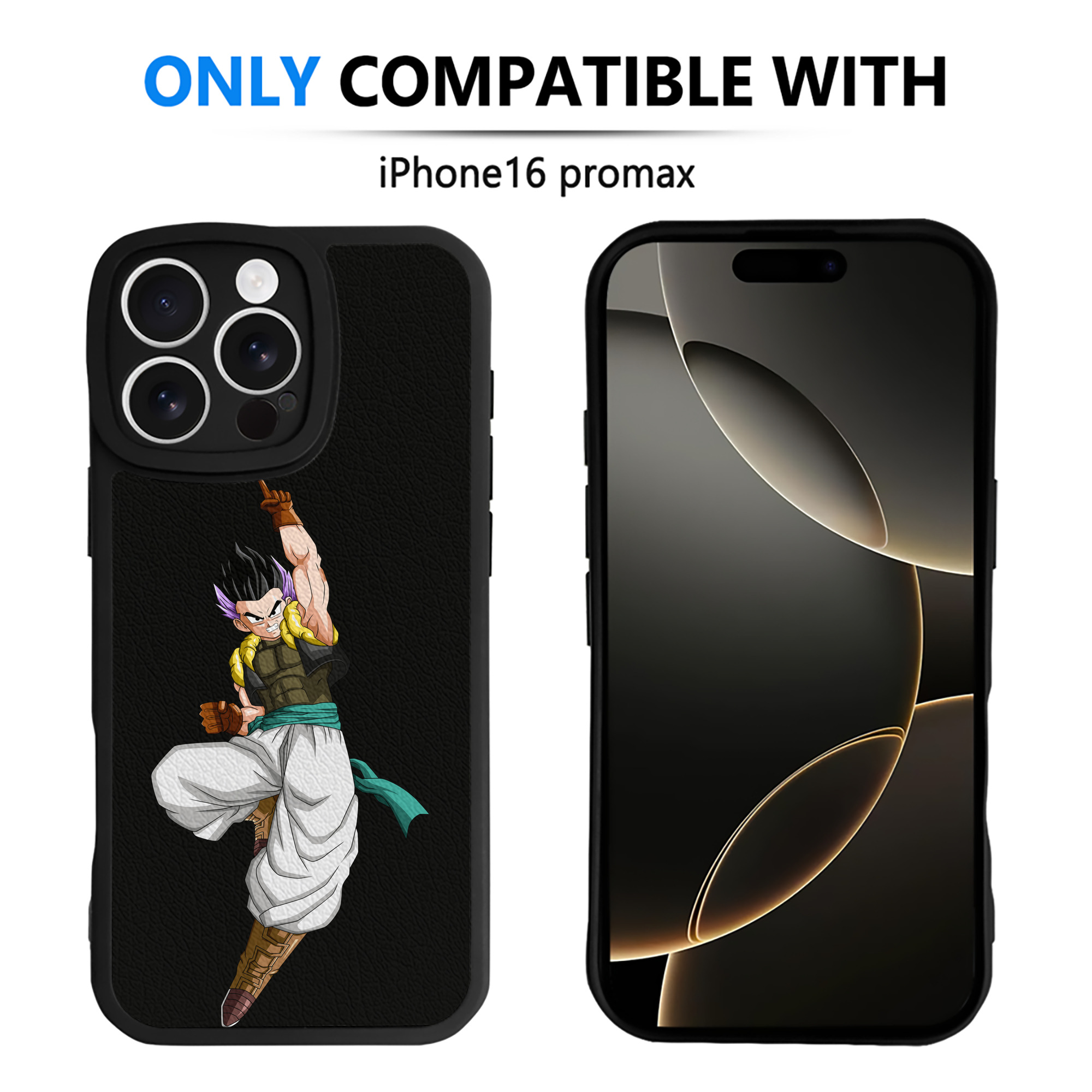 （画像用） ドラゴンボール 孫 悟飯（そんごはん）DRAGON BALL Son Gohan 【iPhone 16シリーズ対応】シリコンスマホケース（レザー調） 材質：シリコン